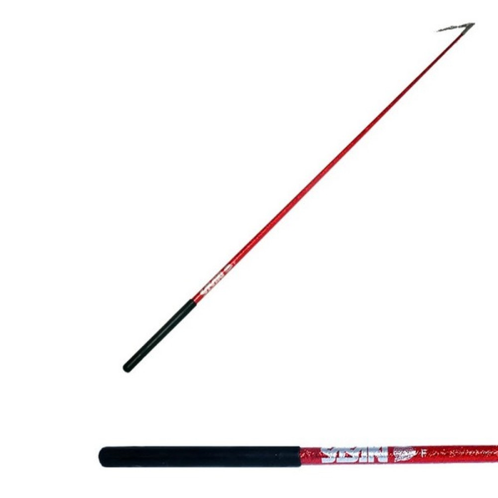 SASAKI ΜΟΝΟΧΡΩΜΗ ΑΓΩΝΙΣΤΙΚΗ ΜΠΑΓΚΕΤΑ ΚΟΡΔΕΛΑΣ ΡΥΘΜΙΚΗΣ GLITTER 60cm R ΚΟΚΚΙΝΗ