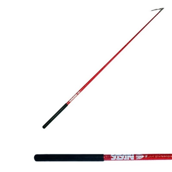 SASAKI ΜΟΝΟΧΡΩΜΗ ΑΓΩΝΙΣΤΙΚΗ ΜΠΑΓΚΕΤΑ ΚΟΡΔΕΛΑΣ ΡΥΘΜΙΚΗΣ GLITTER 60cm R ΚΟΚΚΙΝΗ ΜΠΑΓΚΕΤΕΣ