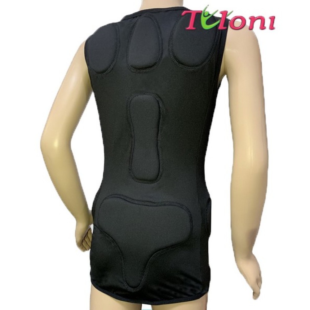 TULONI ΜΠΛΟΥΖΑ ΜΕ ΠΡΟΣΤΑΤΕΥΤΙΚΑ ΜΑΞΙΛΑΡΑΚΙΑ TURTLE ΜΑΥΡΗ