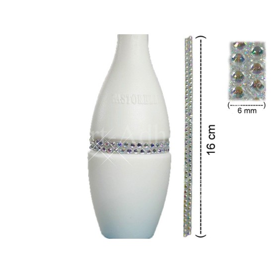 ΔΙΑΚΟΣΜΗΤΙΚΟ ΖΕΥΓΑΡΙ ΑΥΤΟΚΟΛΛΗΤΟ STRASS ΓΙΑ ΚΟΡΙΝΕΣ 3cm ΑΣΗΜΙ ΑΒ ΤΑΙΝΙΕΣ