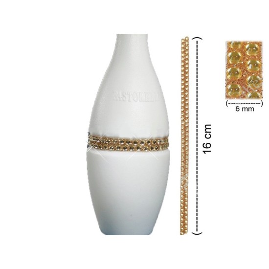 ΔΙΑΚΟΣΜΗΤΙΚΟ ΖΕΥΓΑΡΙ ΑΥΤΟΚΟΛΛΗΤΟ STRASS ΓΙΑ ΚΟΡΙΝΕΣ 3cm ΧΡΥΣΟ ΤΑΙΝΙΕΣ