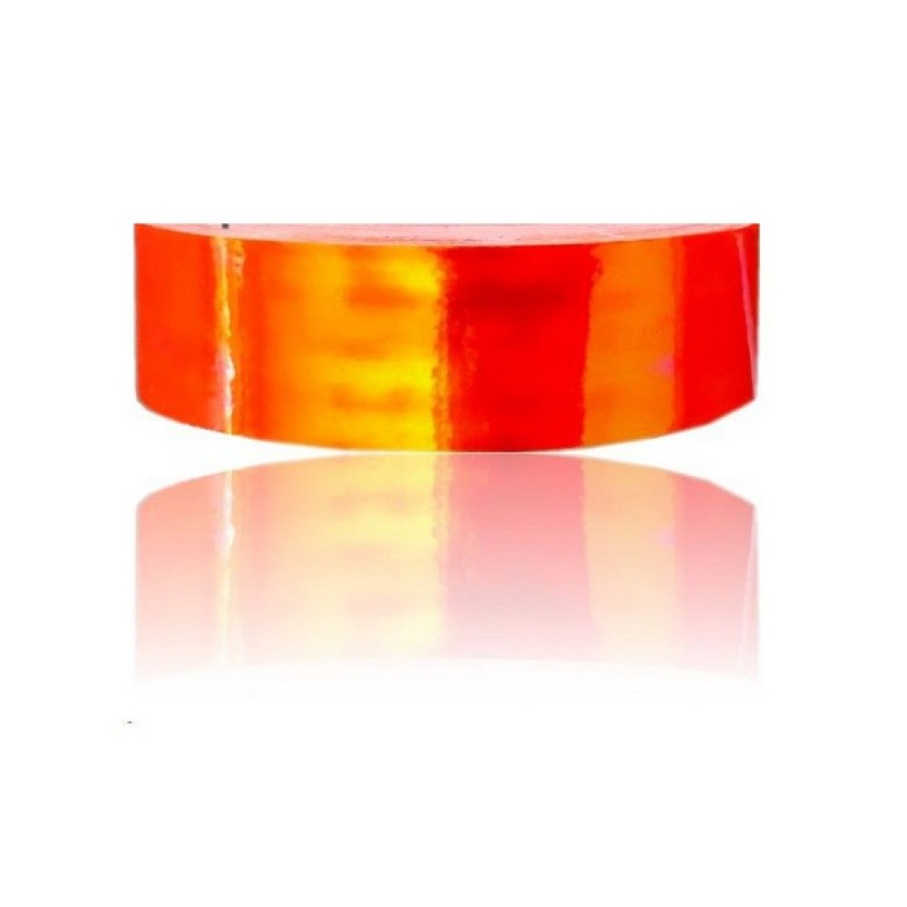 ΤΑΙΝΙΑ ΔΙΑΚΟΣΜΗΤΙΚΗ AURORA LASER ΒΙΝΥΛΙΟΥ ΠΟΡΤΟΚΑΛΙ ΦΛΟΥΟ