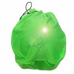 SPORTITALIA ΘΗΚΗ ΜΠΑΛΑΣ ΜΟΝΟΧΡΩΜΗ ΜΕ ΣΤΡΑΣ GF ΠΡΑΣΙΝΟ ΦΛΟΥΟ