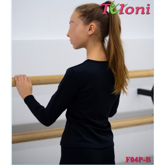 TULONI ΜΠΛΟΥΖΑΚΙ ΜΑΚΡΥΜΑΝΙΚΟ POLYESTER ΜΑΥΡΟ